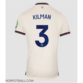 Billige Fotballdrakt West Ham United Max Kilman #3 Replika Bortedrakt 2025-26 Kortermet